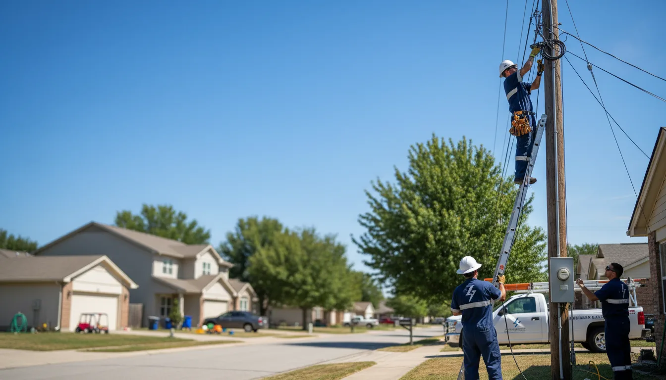 Residential electrician providing installation services in Palos Heights, IL